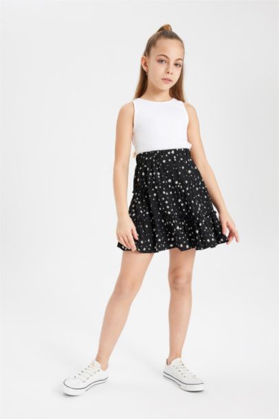 Girl Regular Fit Knitted Skirt