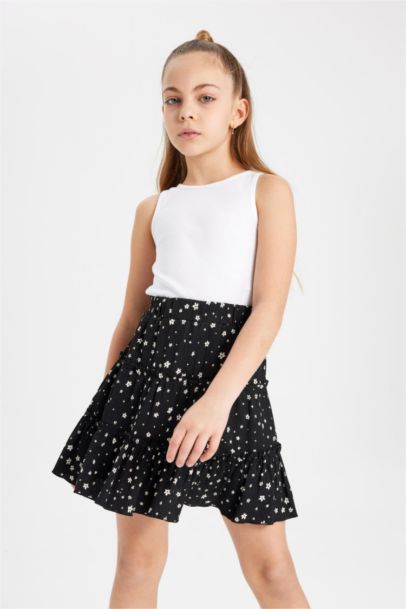 Girl Regular Fit Knitted Skirt