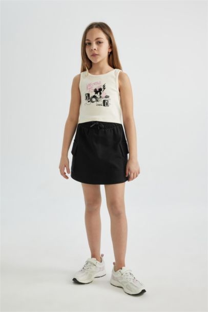 تنورة بناتي من قماش سويت شيرت