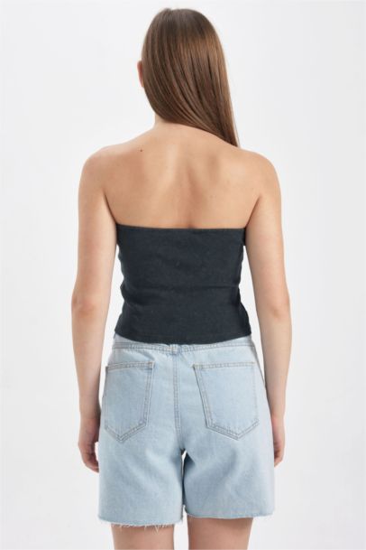 Fitted Ribbed Crop Top