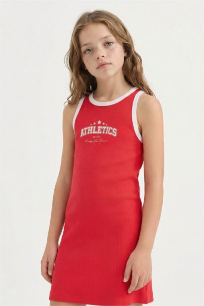 Regular Fit Sleeveless Knitted Dress