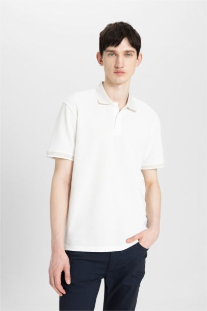 New Regular Fit Short Sleeve Basic Polo T-Shirt