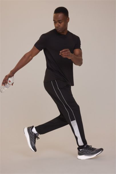 Sporcu Standart Fit Jogger Eşofman Altı İçi Yumuşak Tüylü Skuba Dalgıç Kumaş