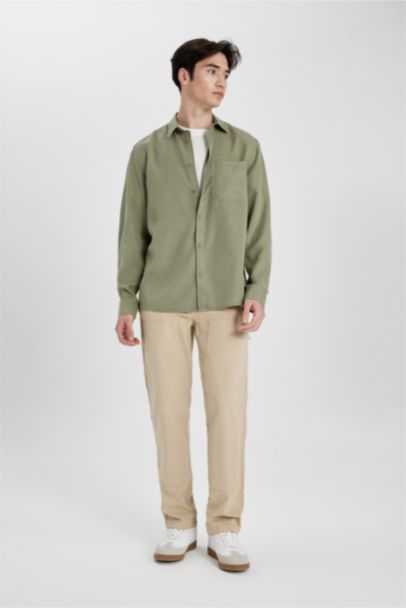 Wide Leg Fit Wide Pattern Normal Waist Pants