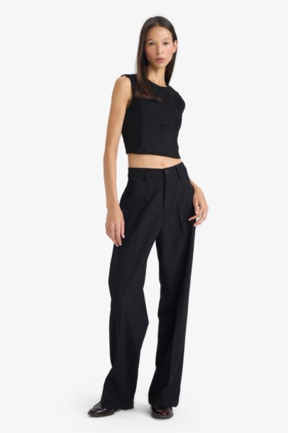 Straight Fit Trousers