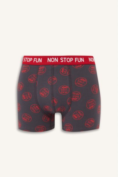 Regular Fit Patterned 3 Piece Boxers