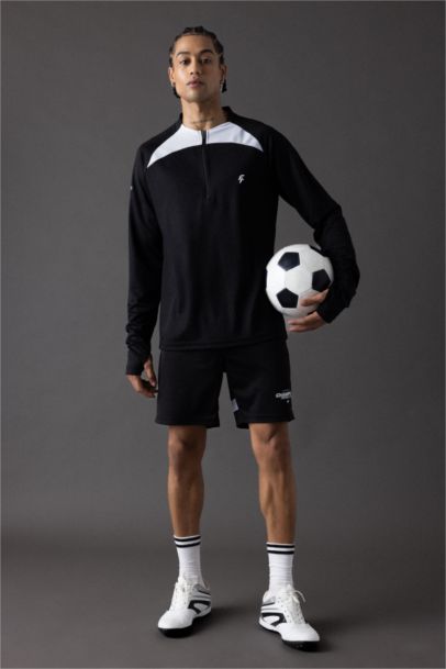 DeFactoFit Slim Fit Dar Kesim Sporcu Kısa Paça Şort