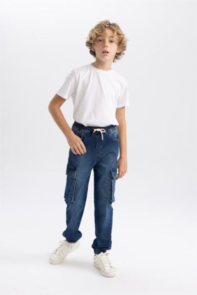 Boy Jogger Elastic Banded Leg Cargo Pants