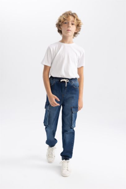 Boy Jogger Elastic Banded Leg Cargo Pants