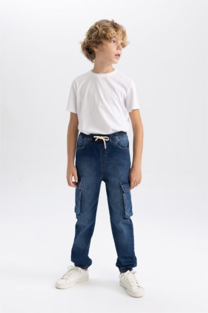 Boy Jogger Elastic Banded Leg Cargo Pants