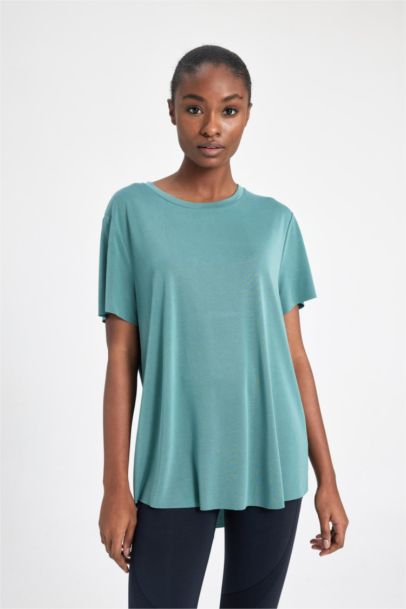 Спортивная футболка оверсайз с круглым вырезом, DeFactoFit