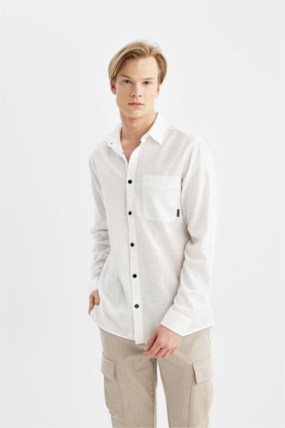 Regular Fit Cotton Long Sleeve Shirt