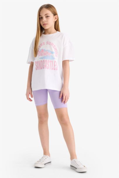 Girl Biker Short Leggings