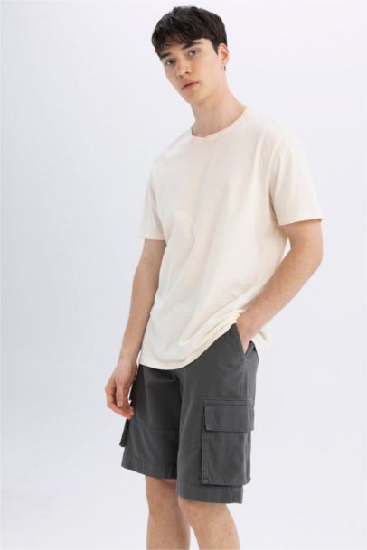 Cargo Fit Gabardine Bermuda