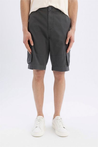 Cargo Fit Gabardine Bermuda