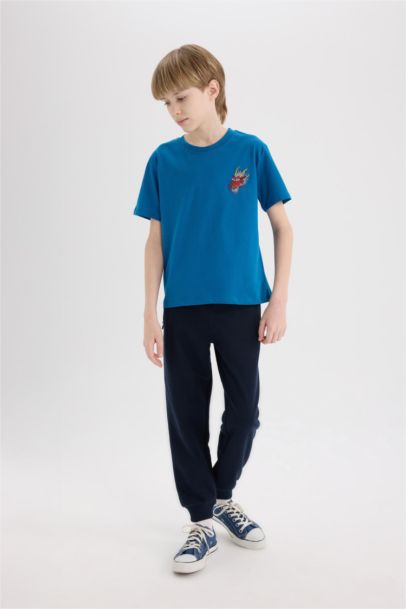 Beli Paçası Lastikli Pike Basic Düz Eşofman Altı Erkek Çocuk