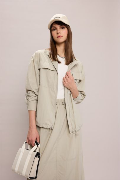 Relax Fit Casual Parachute Jacket