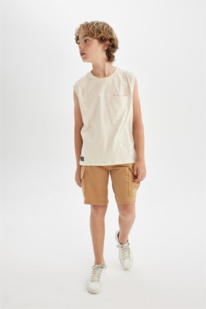 Boy Cargo Pocket Shorts