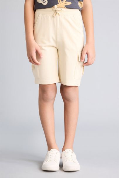 Beli Lastikli Kargo Cepli Şort Erkek Çocuk