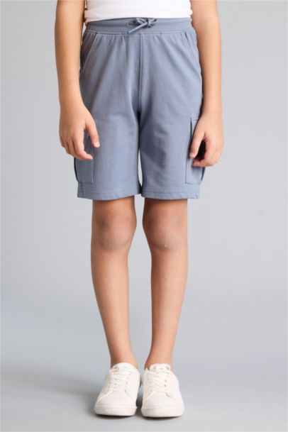 Beli Lastikli Kargo Cepli Şort Erkek Çocuk