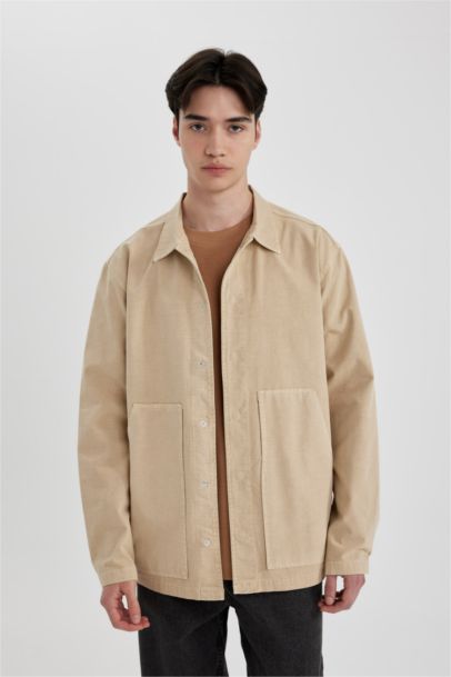 Relax Fit Cotton Long Sleeve Shirt