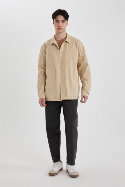 Relax Fit Cotton Long Sleeve Shirt