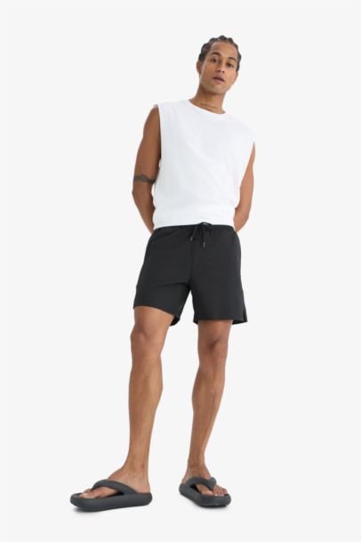 DeFactoFit Sports Printed Flexible Textured Swim Shorts