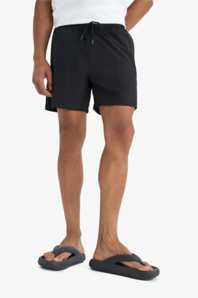 DeFactoFit Sports Printed Flexible Textured Swim Shorts
