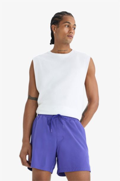 DeFactoFit Sports Printed Flexible Textured Swim Shorts