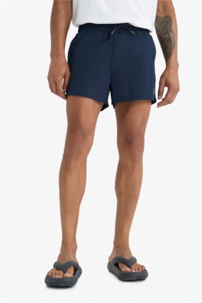 DeFactoFit Andy Printed Flexible Textured Sports Swim Shorts