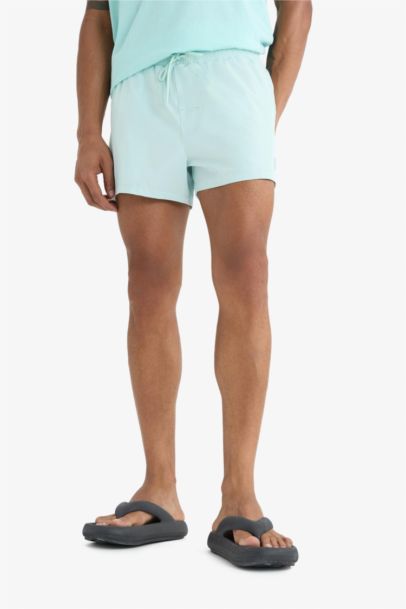 DeFactoFit Andy Printed Flexible Textured Sports Swim Shorts