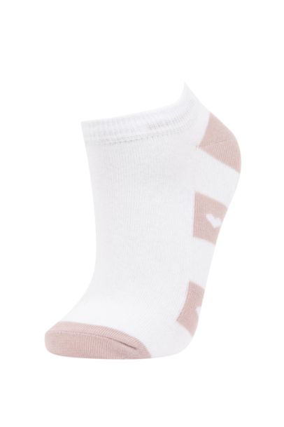 Woman 3 Piece Cotton Booties Socks