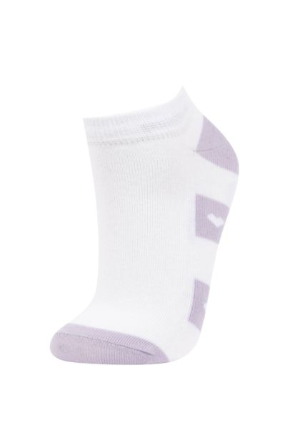 Woman 3 Piece Cotton Booties Socks