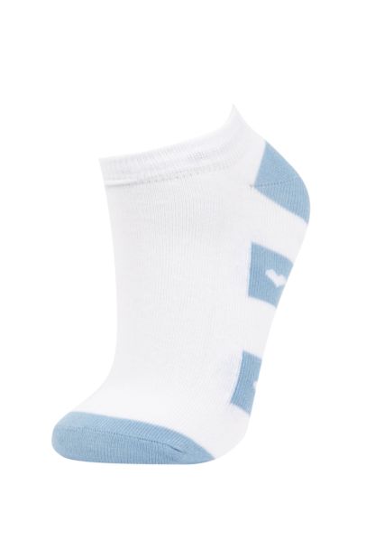 Woman 3 Piece Cotton Booties Socks