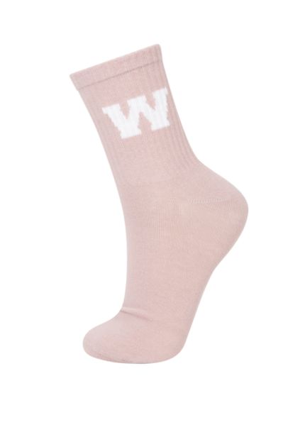 جوارب طويلة قطن نسائي - 5 قطع