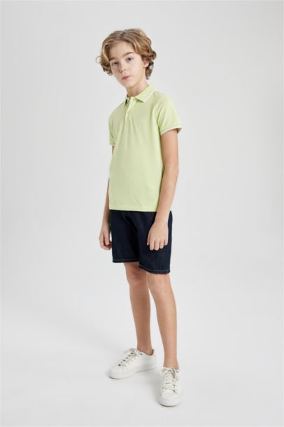 Boy Pique Short Sleeve Polo T-Shirt