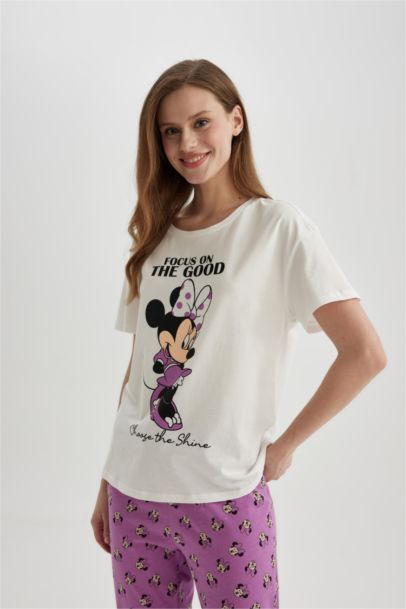 Pyjama à Coupe Régulière et manches courtes Disney Mickey & Minnie