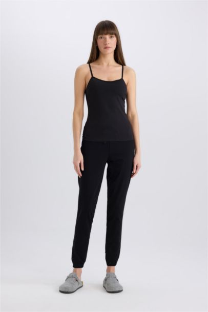 Elastic Waist Pajama Bottoms