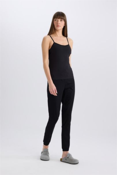 Elastic Waist Pajama Bottoms