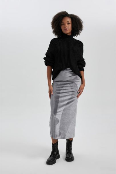 Pencil Skirt Maxi Knitted Skirt
