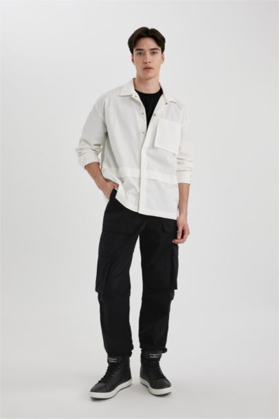 Baggy Fit Regular Hem With Cargo Pocket Trousers