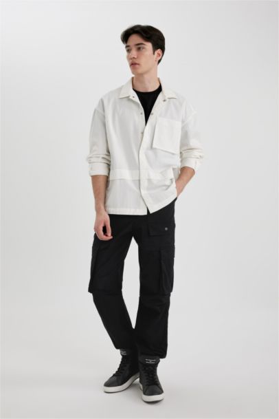 Baggy Fit Regular Hem With Cargo Pocket Trousers