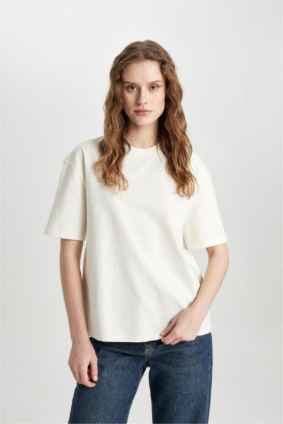 Relax Fit Crew Neck Premium Basic T-Shirt