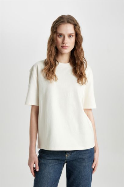 Relax Fit Crew Neck Premium Basic T-Shirt