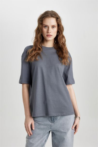 Relax Fit Crew Neck Premium Short Sleeve T-Shirt