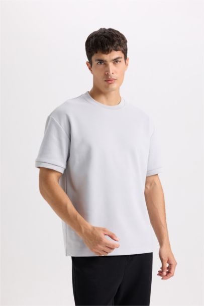 Oversize Fit Crew Neck Short Sleeve T-Shirt