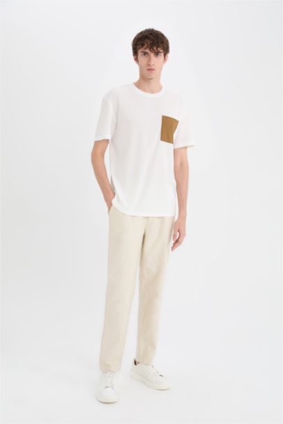 Футболка Regular Fit с круглым вырезом и коротким рукавом