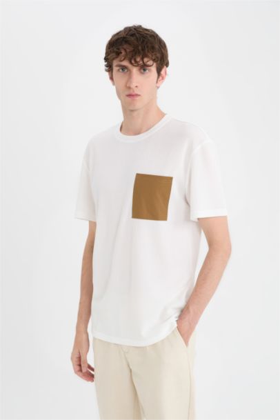 Футболка Regular Fit с круглым вырезом и коротким рукавом