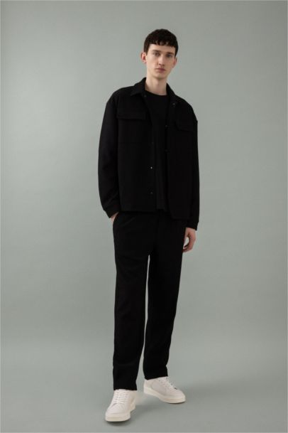 Tapered Fit Regular Hem Trousers