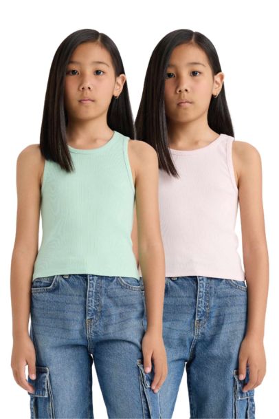 Bisiklet Yaka 2'li Atlet Kız Çocuk